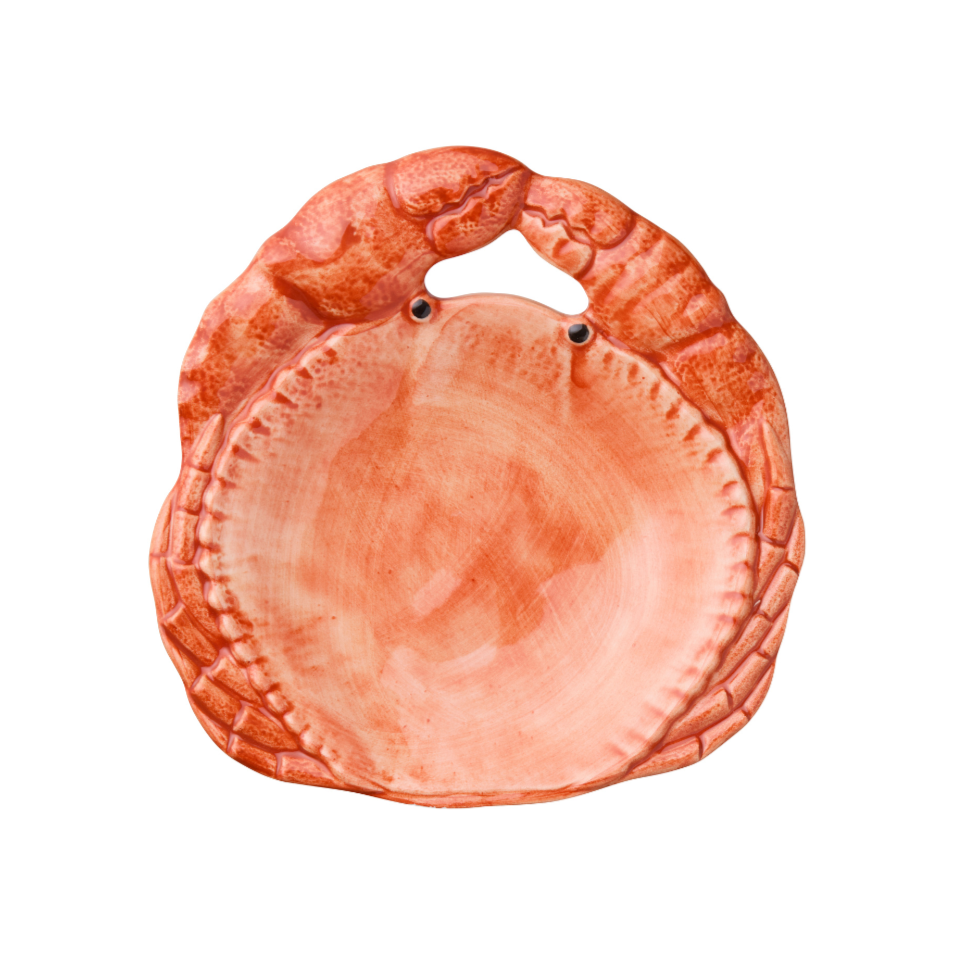 Krabbe tallerken, orange - Ø17 cm